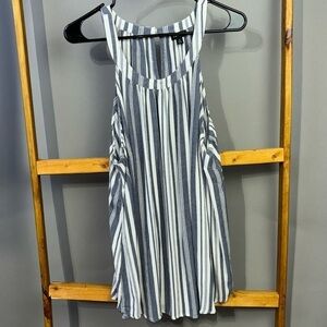 Torrid blue and white striped rayon tank top. Size 3X. EUC.